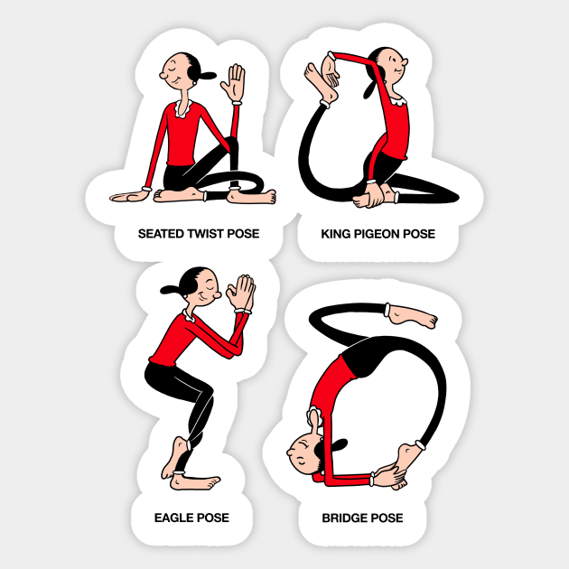 Popeye Olive yoga - Popeye - T-Shirt