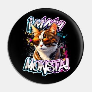 Imma Monsta! CAT | Blacktee | by Asarteon Pin