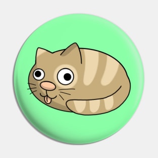 Derpy Loaf Cat Pin