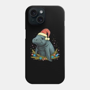 Manatee Christmas Phone Case