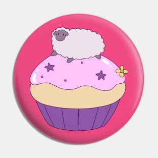 Sheep and Giant Cupcake Pin