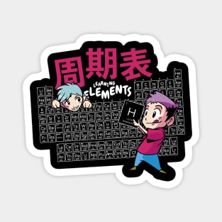 Anime Characters Periodic Table Magnet