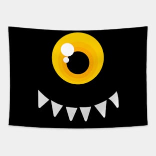 One Eyed Monster Monster Yellow Eyes Tapestry