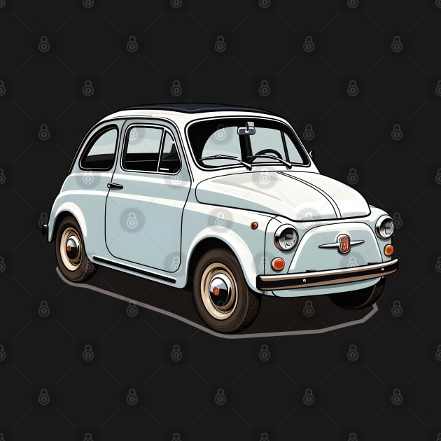 Vintage Italian Elegance: Classic Fiat 500 by AIHRGDesign