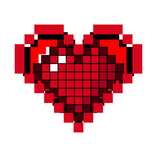 Pixel heart by MinnieWilks