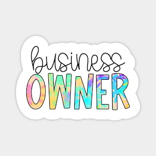 Business Owner Neon Splatter Magnet