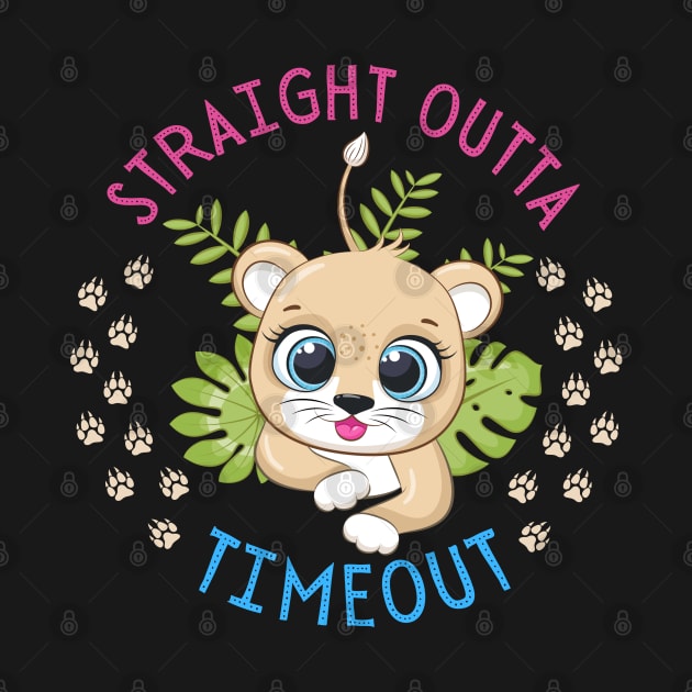 Straight Outta Timeout Cute and Smart Cookie Sweet little tiger in a hat cute baby outfit by BoogieCreates