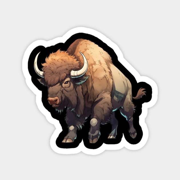 Bison energetic Magnet by Ross Holbrook