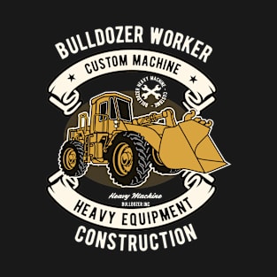 Bulldozer Worker, Vintage Retro Classic T-Shirt