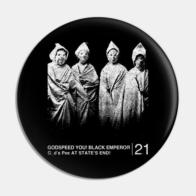 Godspeed You! Black Emperor / Minimalist Graphic Artwork Design Pin by saudade