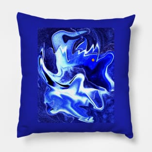Pattern of Abstract Golden Moose Head Pillow