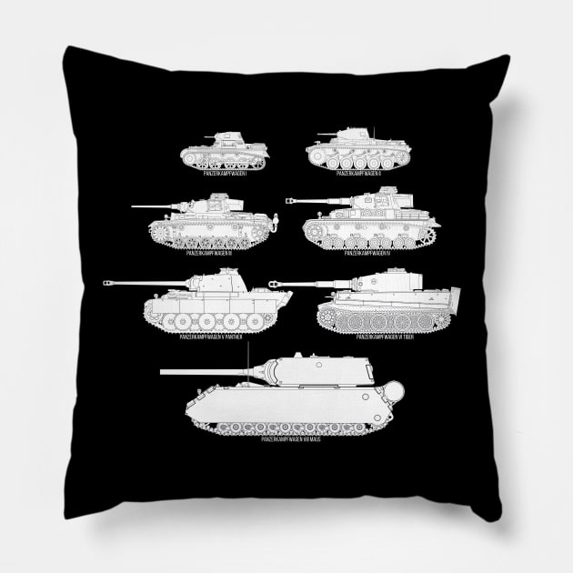 I love the history of German tanks! Pillow by FAawRay