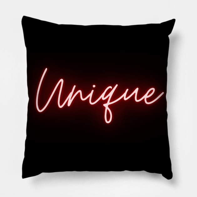 Uniquely You: Embrace Your Individuality Pillow by NotUrOrdinaryDesign