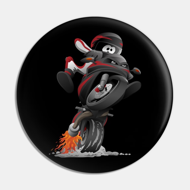 Sportbike motorcycle cartoon illustration Pin by hobrath