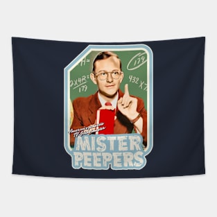 Mister Peepers 50s TV Schoolmaster Tapestry