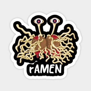 rAMEN Flying Spaghetti  Monster pastafarianism Skeptic Atheist Magnet