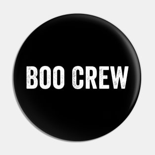 Boo Crew White Pin