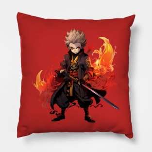 Reimagined Demon Slayer Fire Demon Pillow