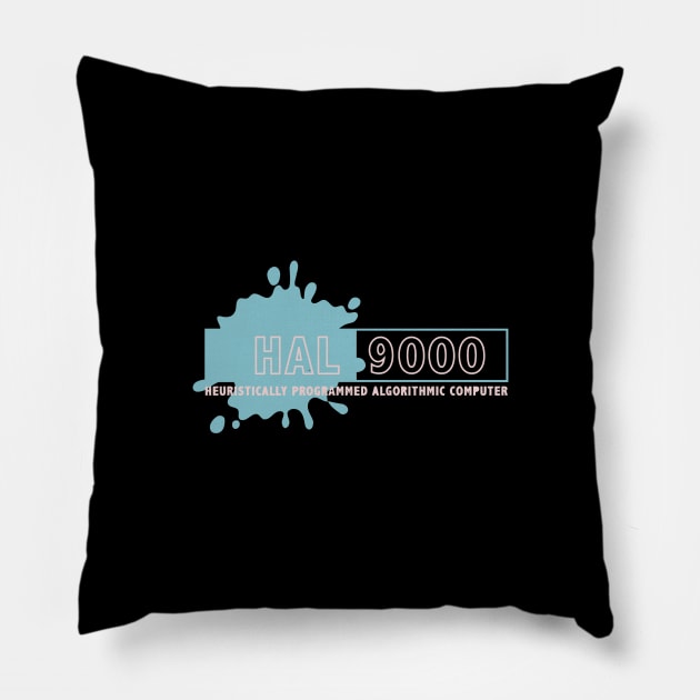 2001 A Space Odyssey Hal Computer Logo Pillow by joeysartworld