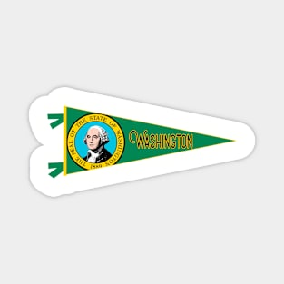 Washignton Flag Pennant Magnet