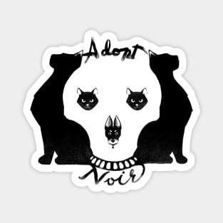 Adopt Noir Magnet