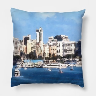 Caribbean - San Juan Skyline Pillow