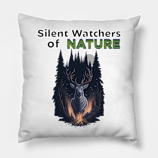 Silent Watchers of Nature Pillow