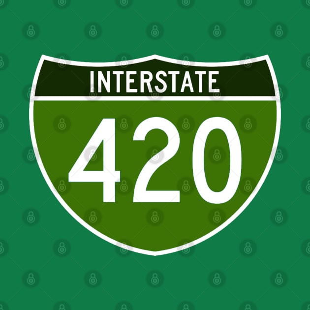 Interstate 420 by  The best hard hat stickers 