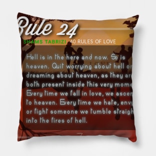 40 RULES OF LOVE - 24 Pillow