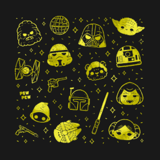 Galaxy Wars Icons T-Shirt