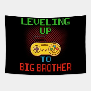 Promoted To Big Brother T-Shirt Unlocked Gamer Leveling Up Tapestry