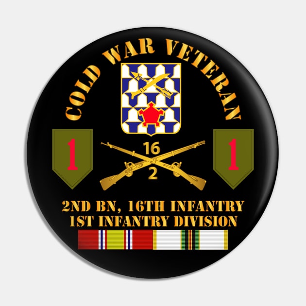 Cold War Vet w 2nd Bn 16th Infantry - 1st ID w COLD SVC Pin by twix123844