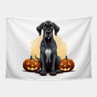 Halloween Great Dane Dog #4 Tapestry