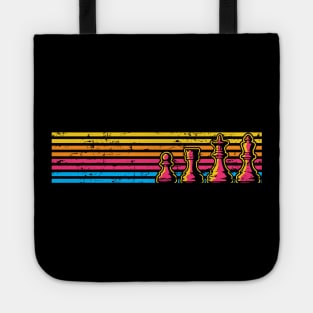 Neon Retro Chess Tote