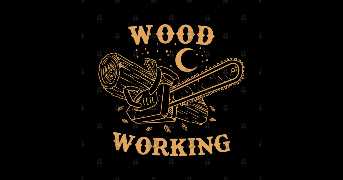 wood working - Woodworking - Sticker | TeePublic