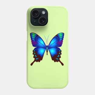 Morpho Butterfly in Royal Blue Colors Phone Case