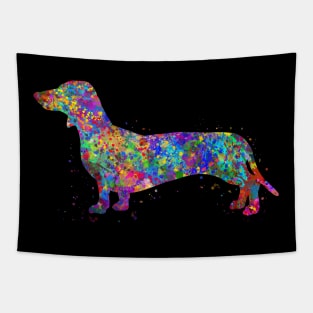 Dachshund dog watercolor Tapestry