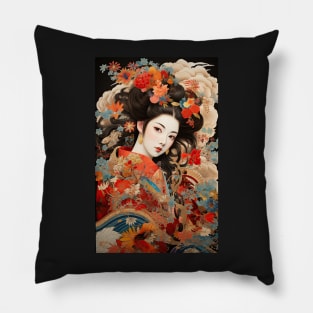 Japanese Vintage Kabuki-style Art Pillow