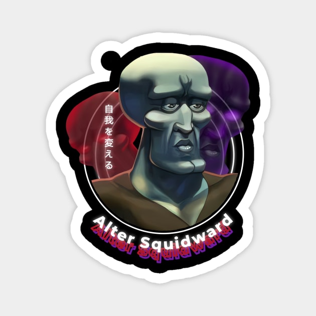 Alter Squidward Retro Magnet by LHN Graphic