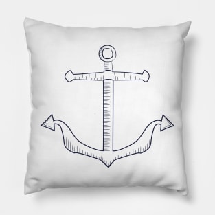 Anchor Sketch Pillow