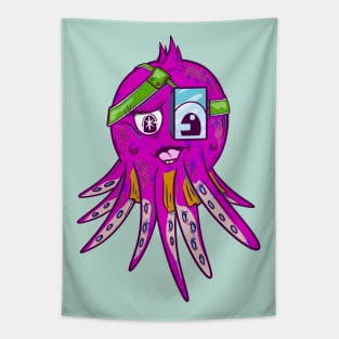 Cute Pink Octous Tapestry