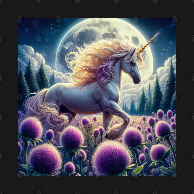 Unicorn and thistles by Coolthings