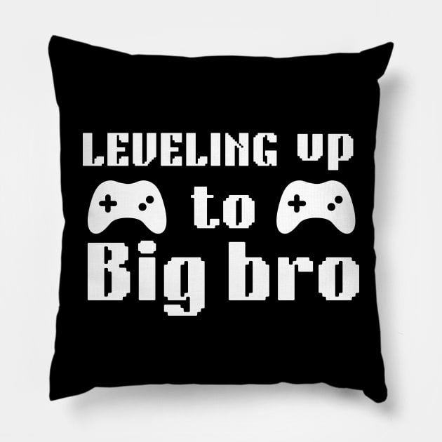 leveling up to big bro Pillow by retro bloom
