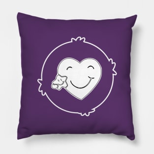 smiling star emoticon Pillow