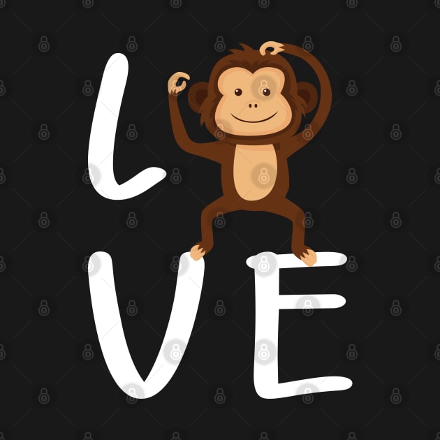 Monkey - Love Monkey by KC Happy Shop