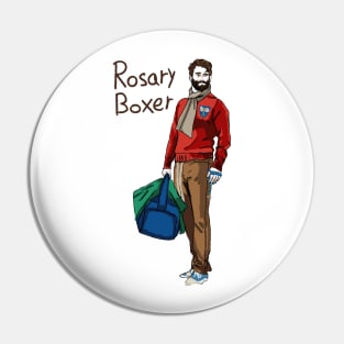 Rosary Boxer Pin