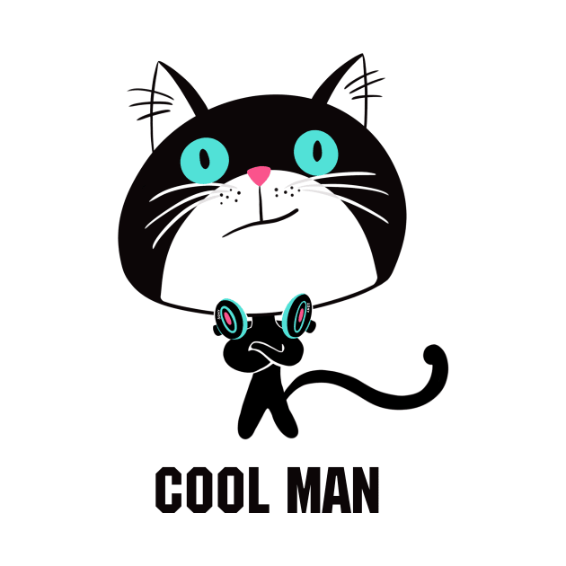 Cat "Cool man" by AlinaArt