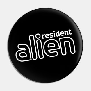 alien monoline art Pin