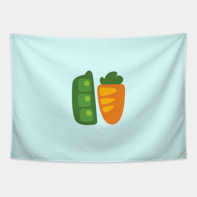 Peas n' Carrots Tapestry by CozyKutie