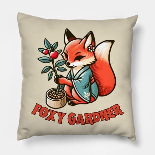 Foxy botanist Pillow